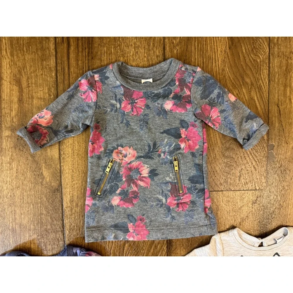 Old Navy Baby Girl‎ Fall Dresses 0/3 Months Long Sleeved Lot Outfits Meow Cat